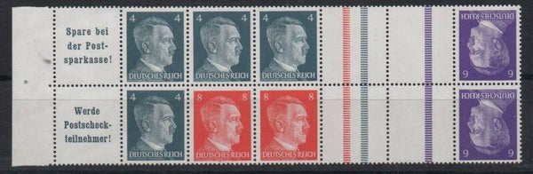 Deutsches Reich Zusammendruck H- Blatt 119 +KZ39 & KZ40 postfrisch/ **