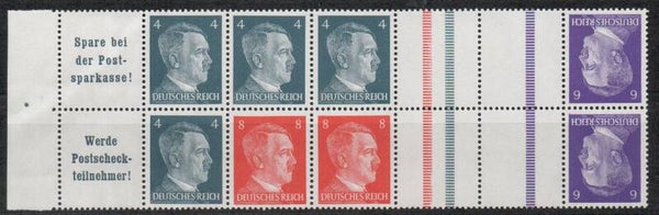 Deutsches Reich Zusammendruck H- Blatt 119 +KZ39 & KZ40 postfrisch/ **