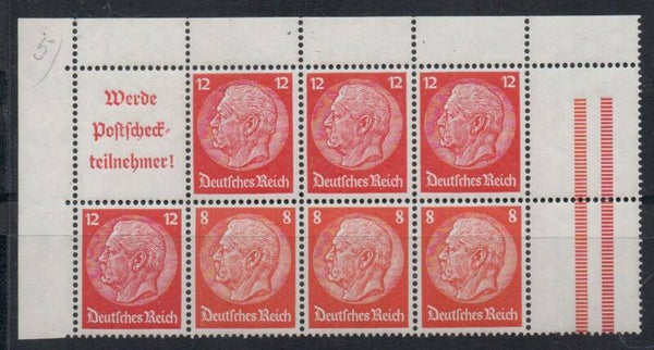 Deutsches Reich Zusammendruck H- Blatt 97 postfrisch/ **
