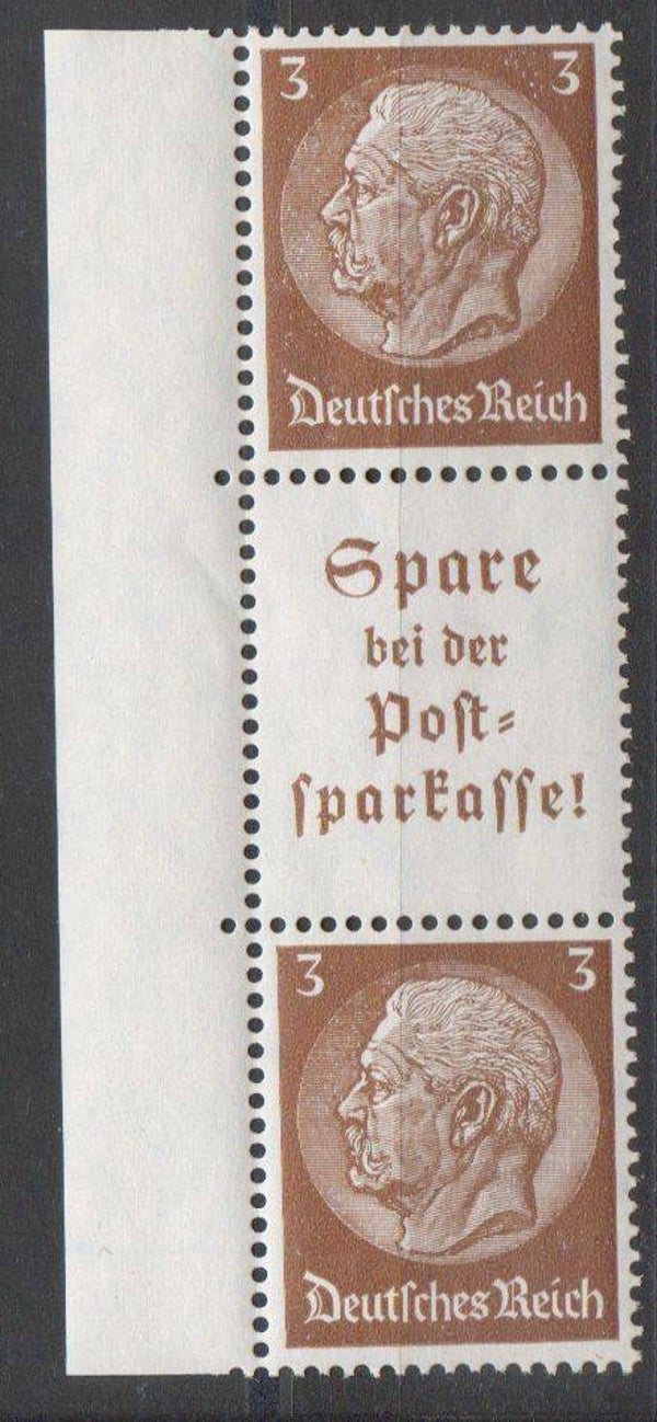 Deutsches Reich Zusammendruck Nr. S178 postfrisch/ **