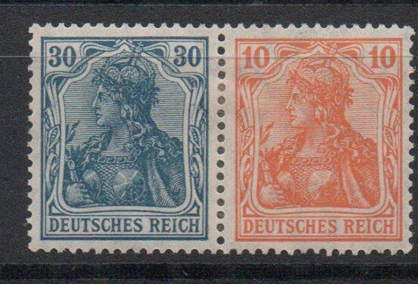 Deutsches Reich Zusammendruck Nr. W15 ungebraucht/ *