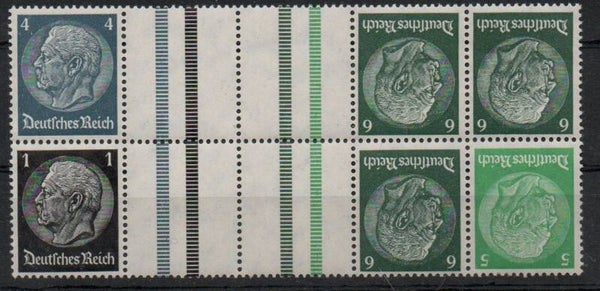 Deutsches Reich Zusammendruck KZ 36.2/KZ 35.2 + S187 */**/*
