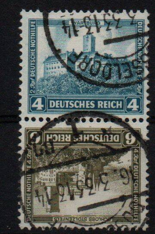 z90- Deutsches Reich Zusammendruck ZD Nr. SK 15 gestempelt/ o