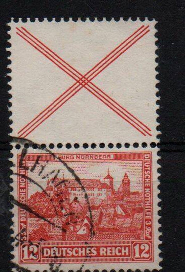 z92- Deutsches Reich Zusammendruck ZD Nr. S 100 gestempelt/ o