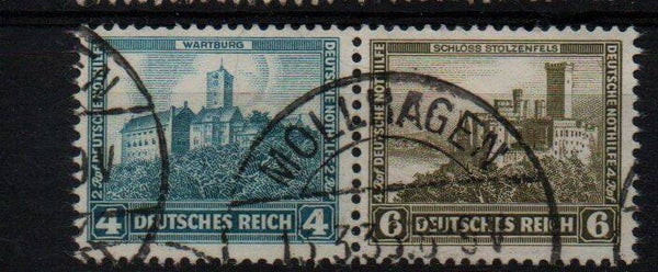 z96- Deutsches Reich Zusammendruck ZD Nr. W 43 gestempelt/ o