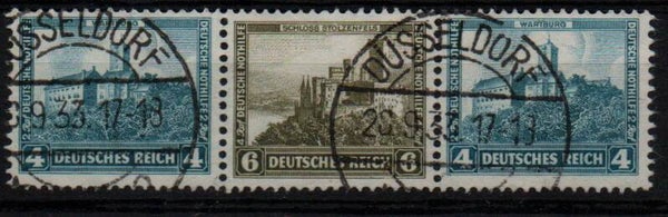 z97- Deutsches Reich Zusammendruck ZD Nr. W 44 gestempelt/ o