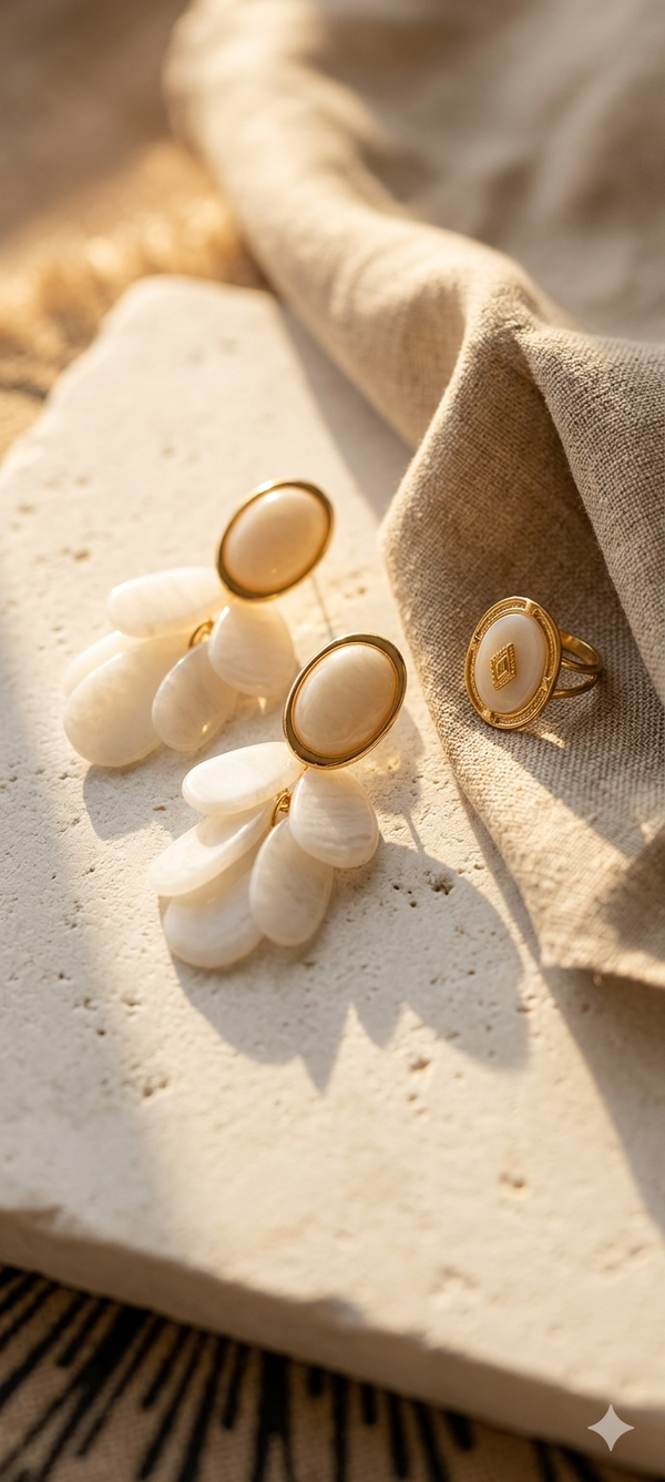 Conjunto pétalos de Nácar