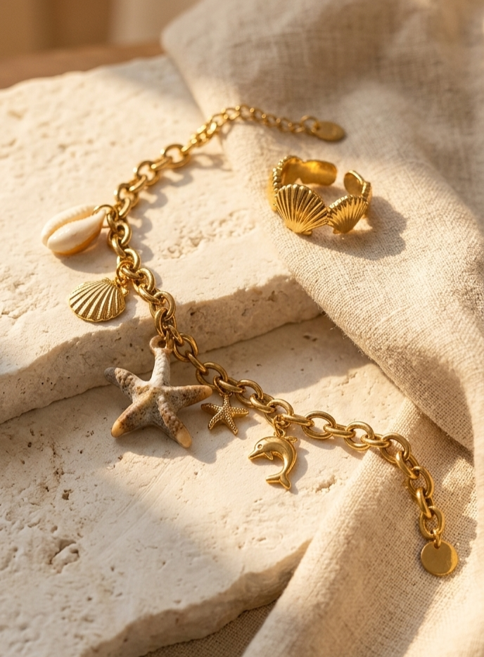 Pulsera de Dijes Marinos