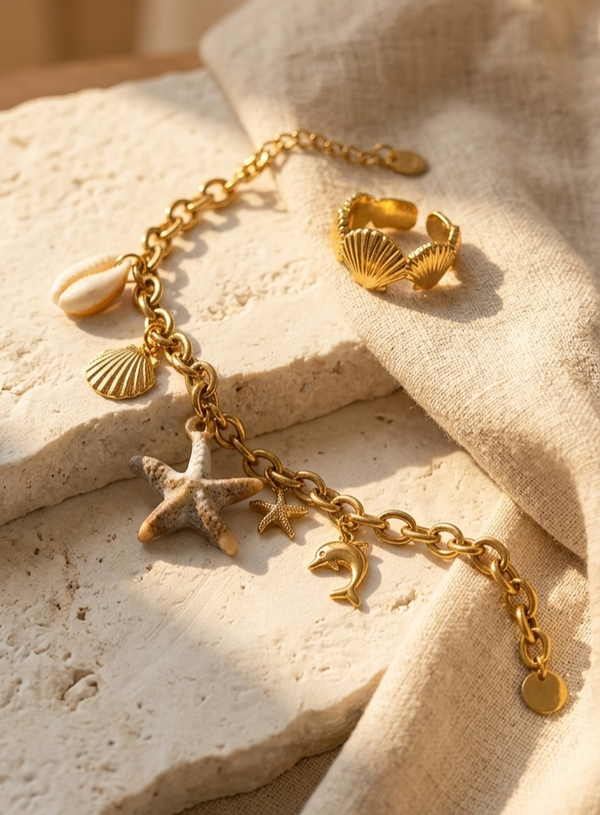 Pulsera de Dijes Marinos
