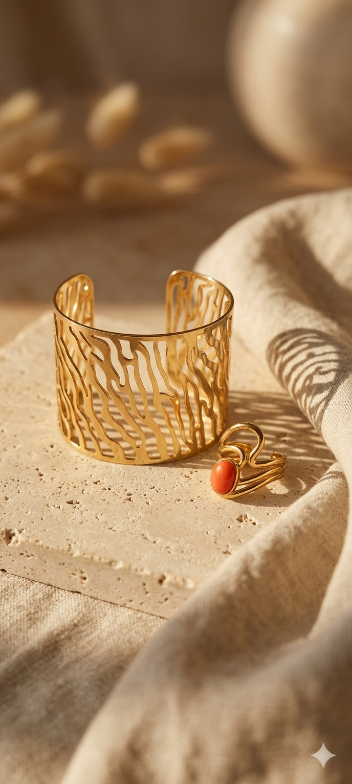 Brazalete coral