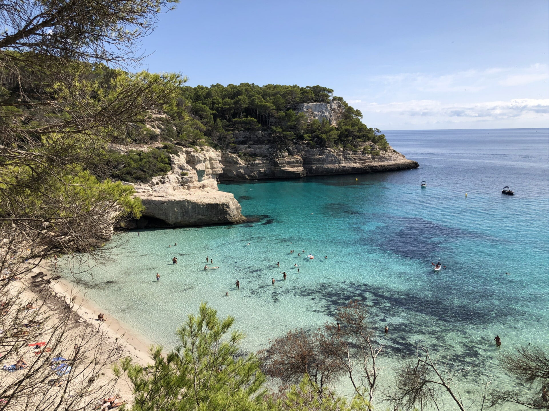 Minorque plage cala Mitjana