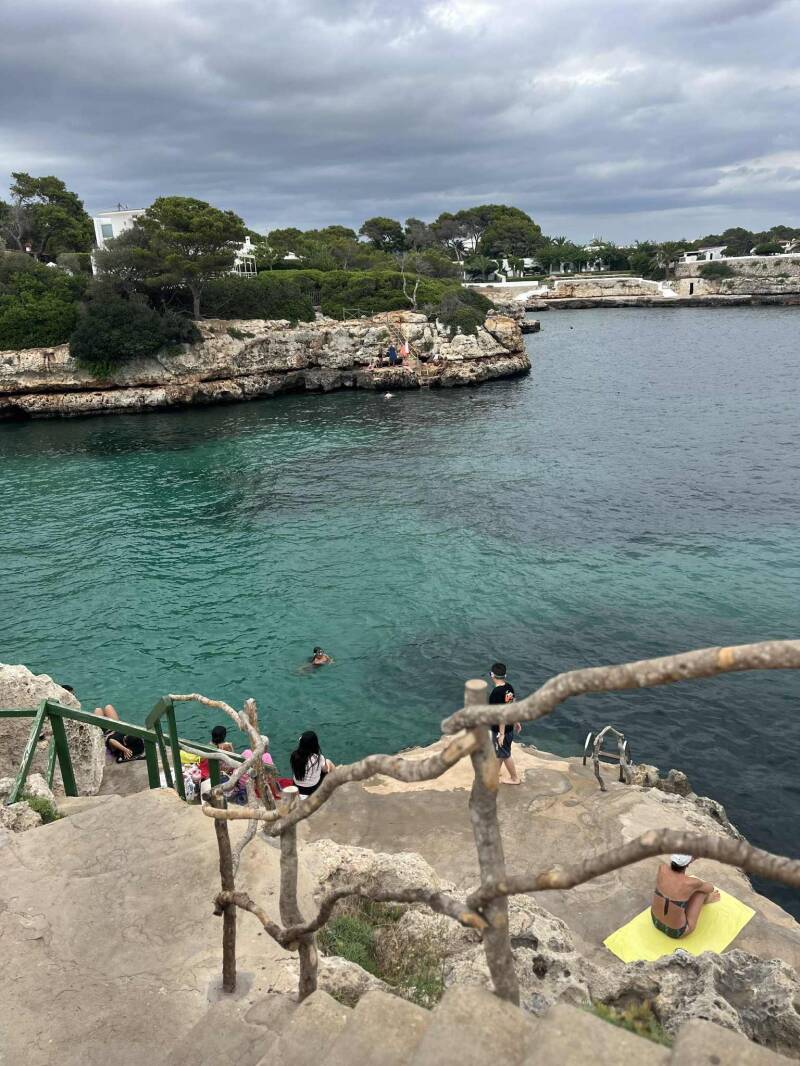 Minorque Sa Farola baignade phare de Sa Farola