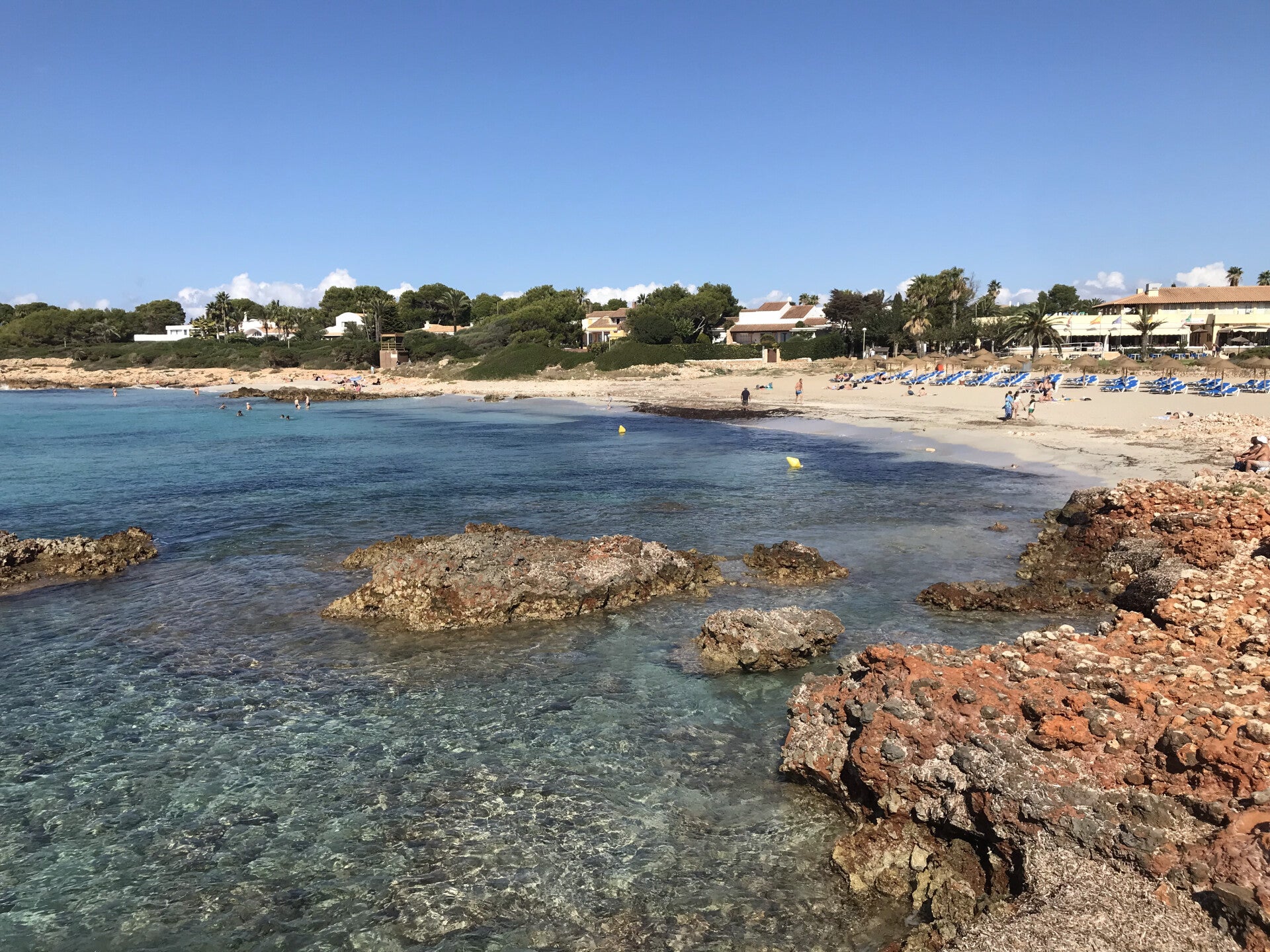 Plage de Son Xoriguer district de Ciutadella Minorque