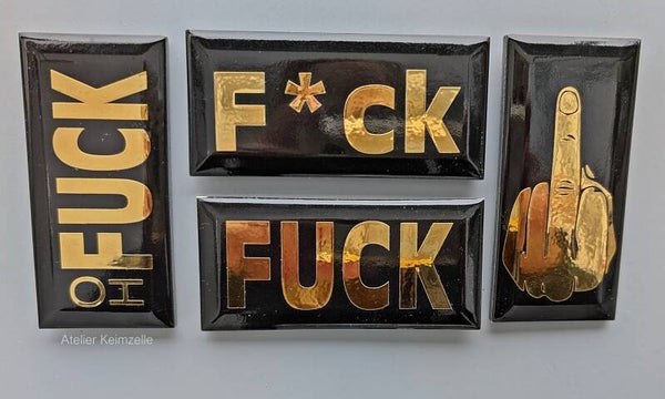 Magnet - F*uck - Auswahl - Vinyl auf Keramik