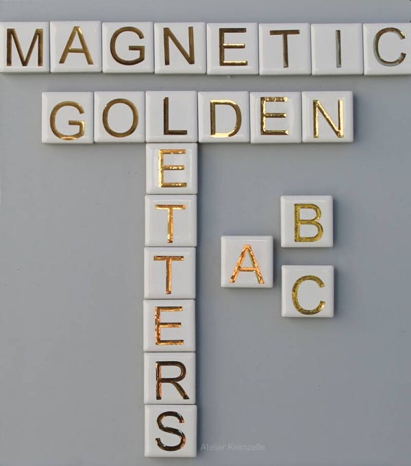 Magnete - Buchstaben, Zahlen, Diverse Motive - Vinyl auf Keramik