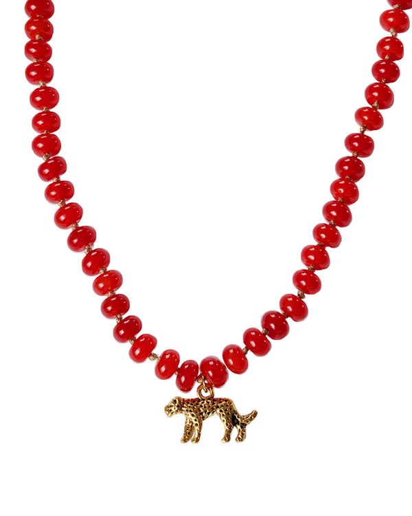 Wildfire necklace - red