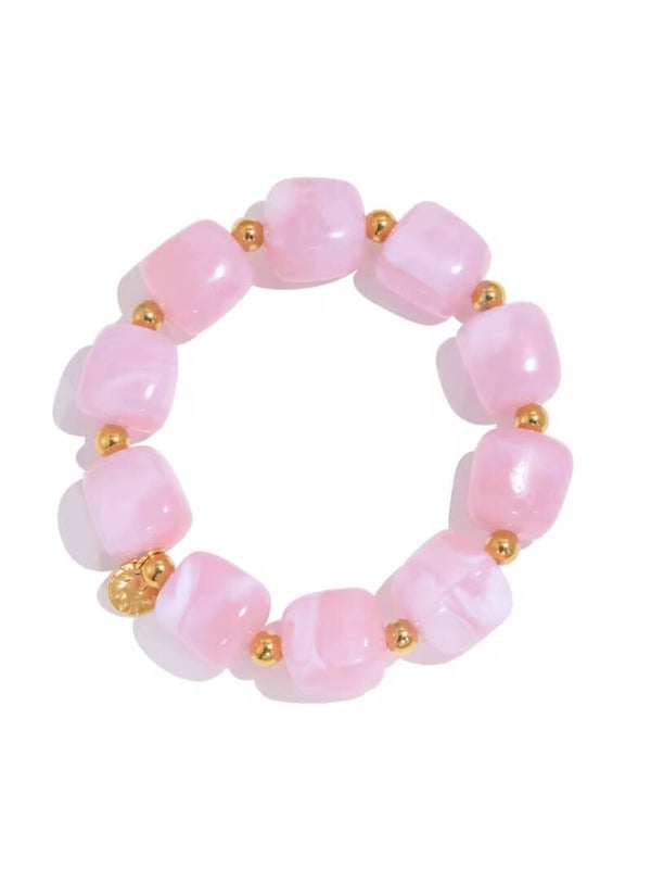 Ode beads bracelet - pink