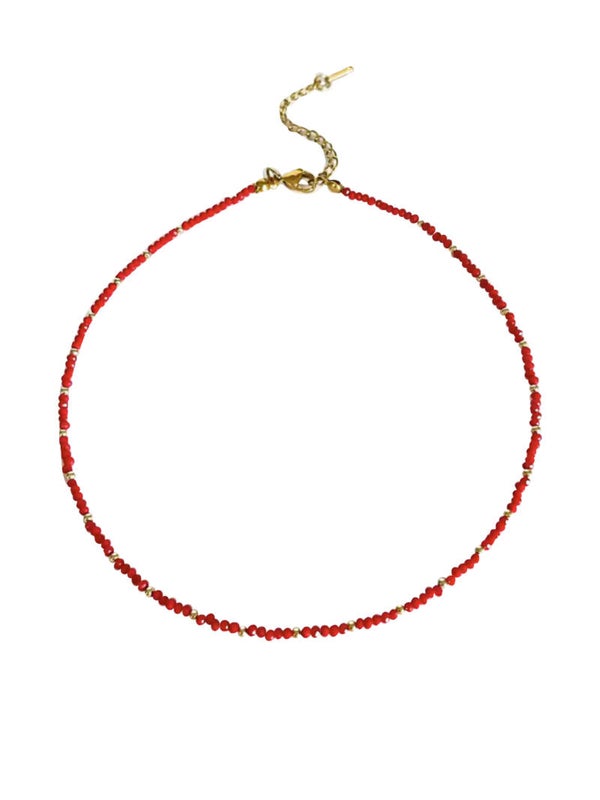 Livia necklace - red