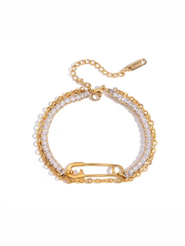 Pin up bracelet - gold
