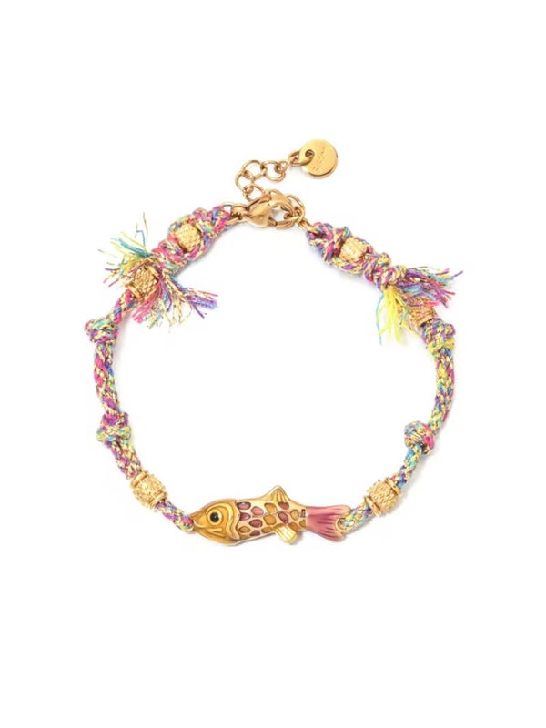 Tropical swim bracelet - pink
