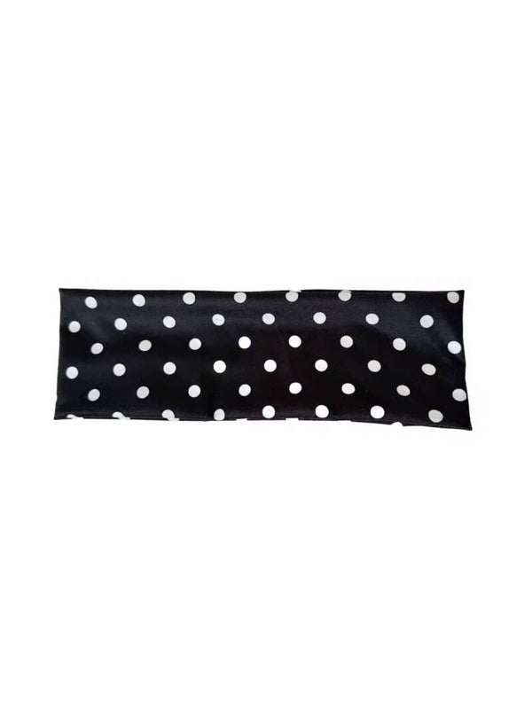 Polka dot haarband - zwart