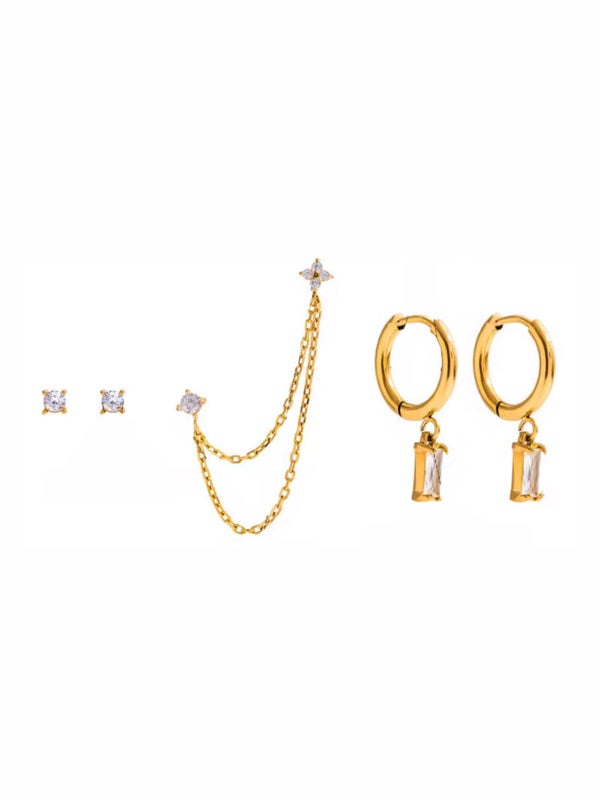 Dawn earring set - gold