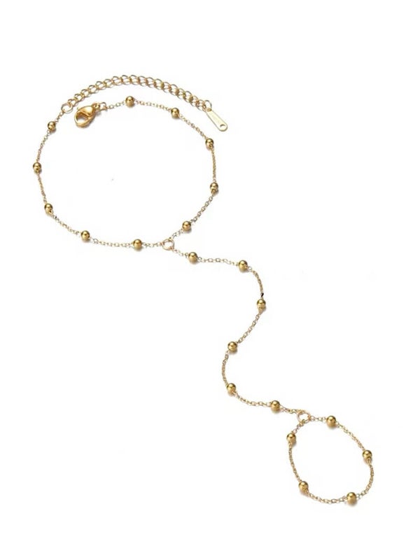Hand chain balls - gold