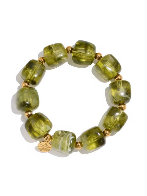 Ode beads bracelet - green