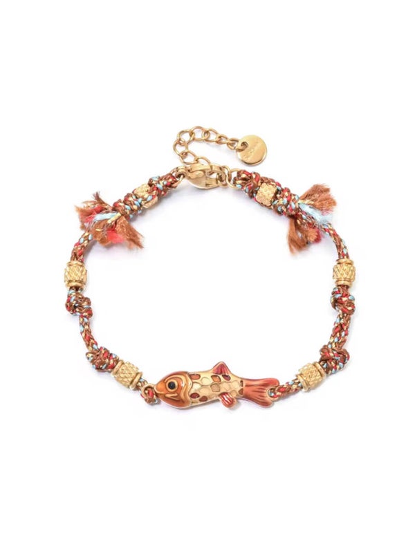 Tropical swim bracelet - orange