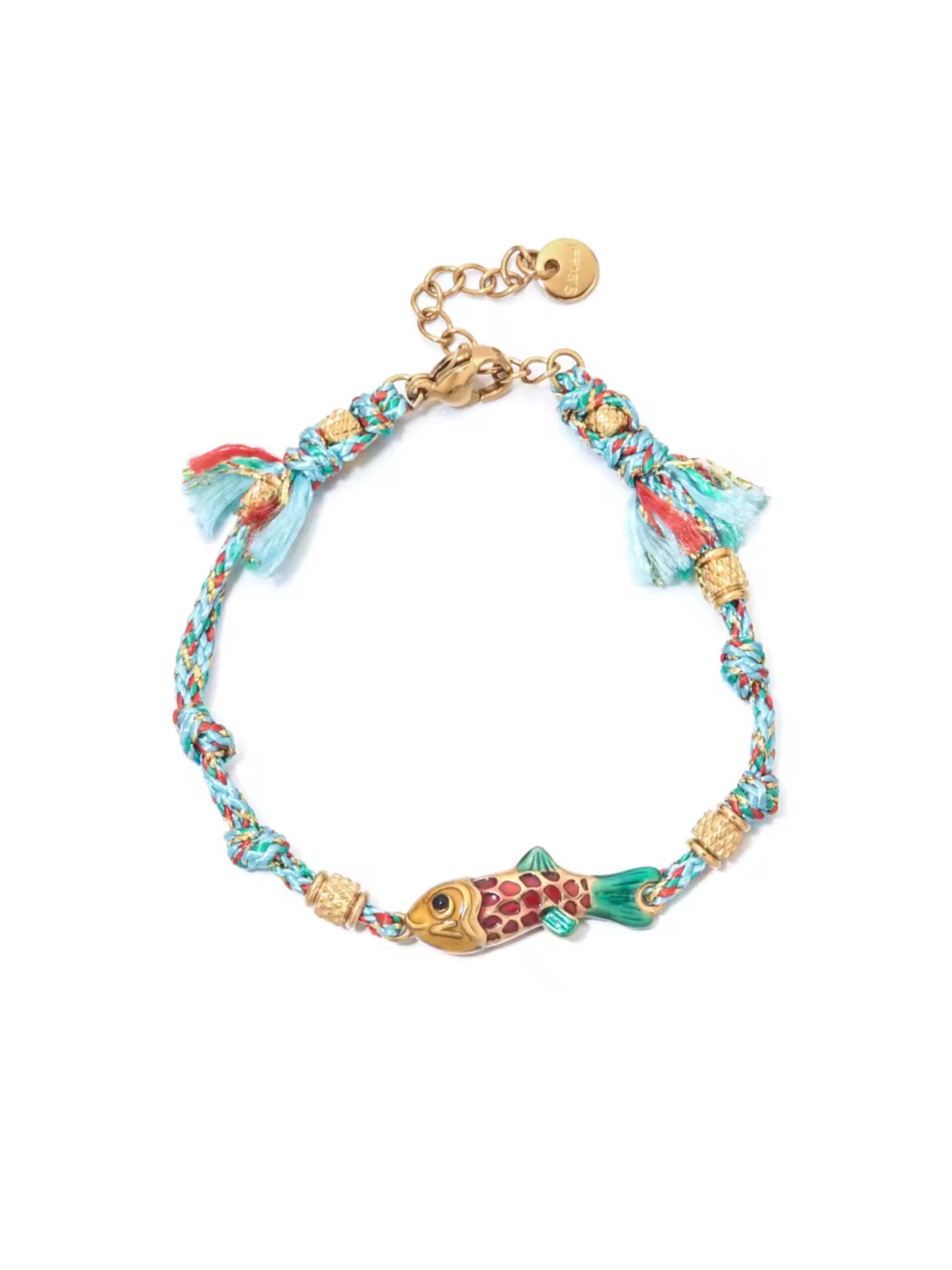 Tropical swim bracelet - blue