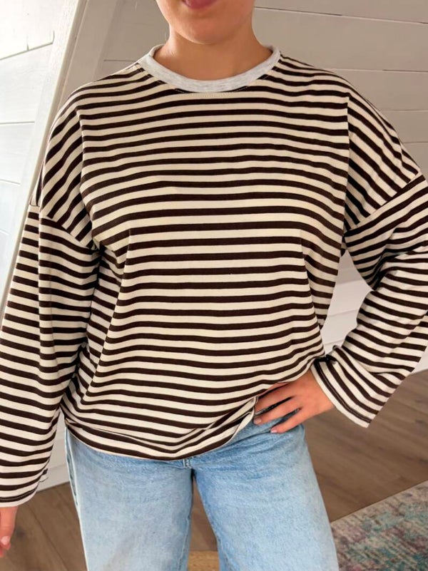 Lucie longsleeve - Brown