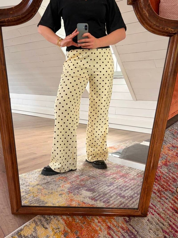 Polka dot pants - Yellow