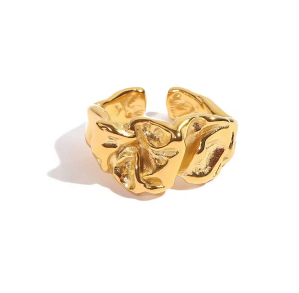 Crushed ring - gold