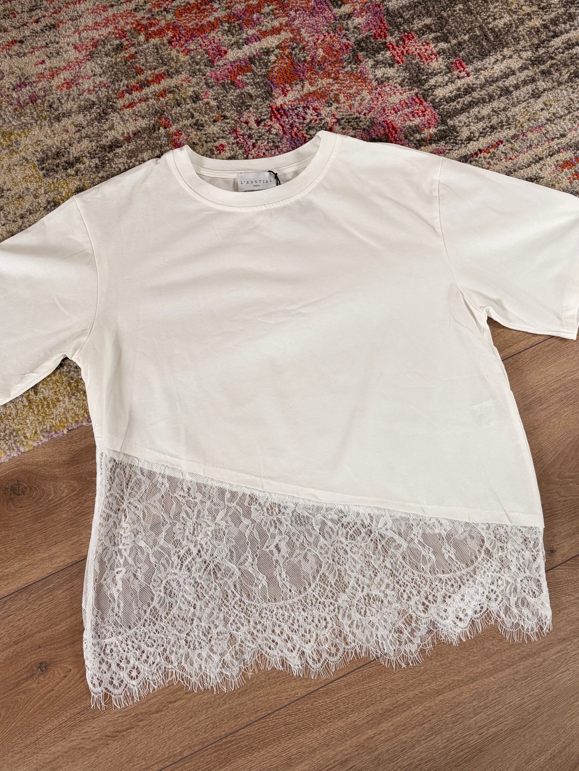 Margaux lace shirt - white