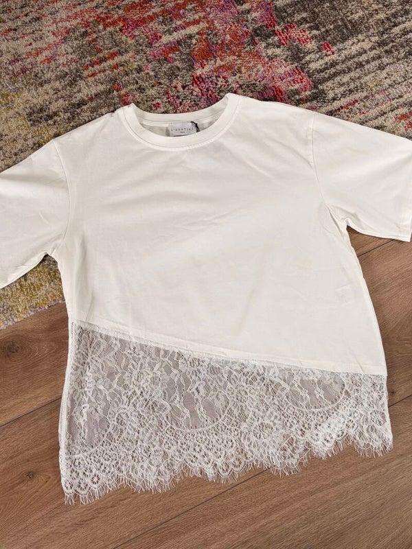 Margaux lace shirt - white