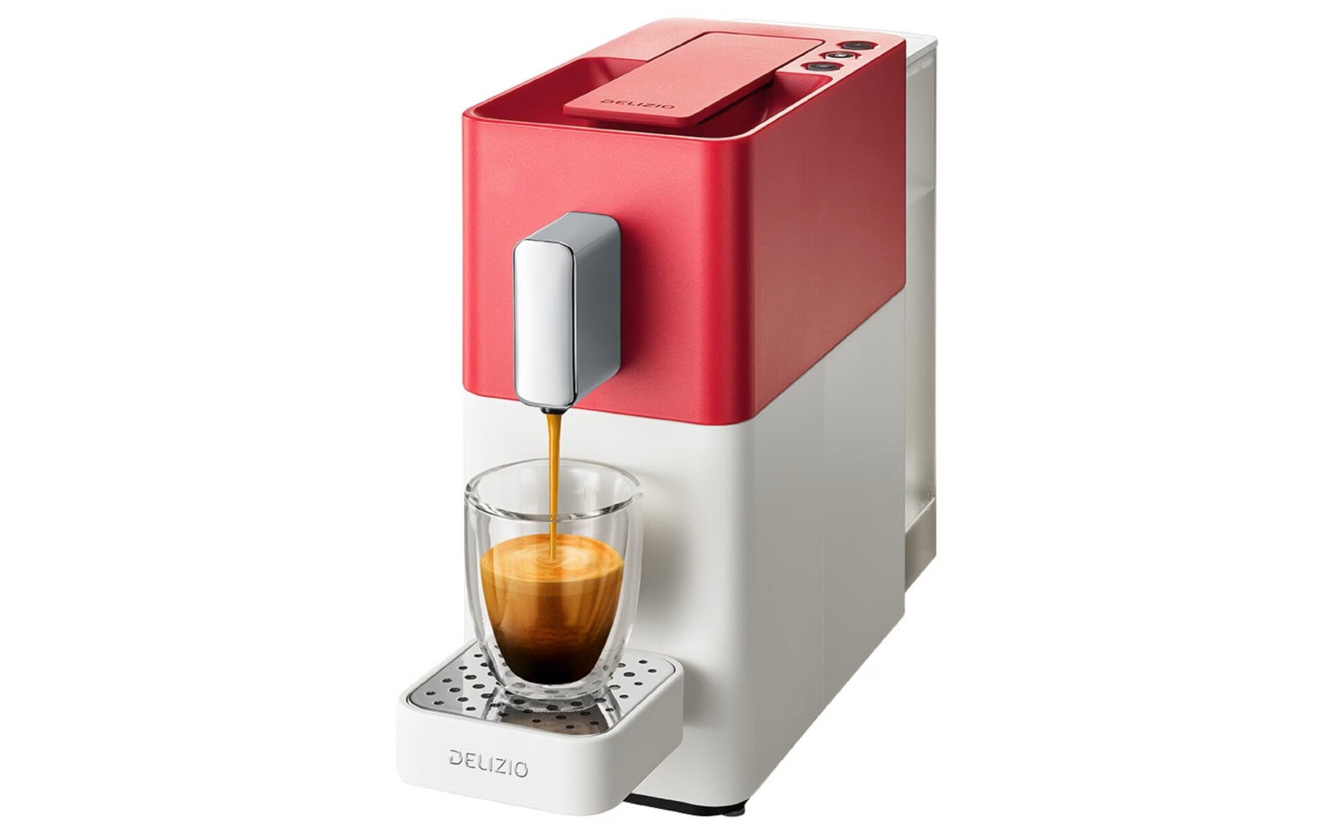 Kapselmaschine Carina Heart Rot/Weiss