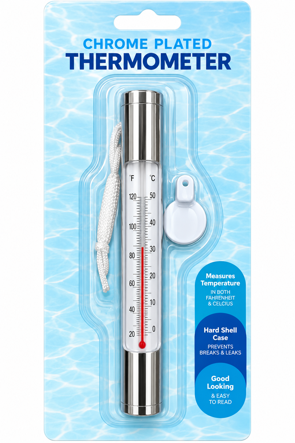 CHROME THERMOMETER