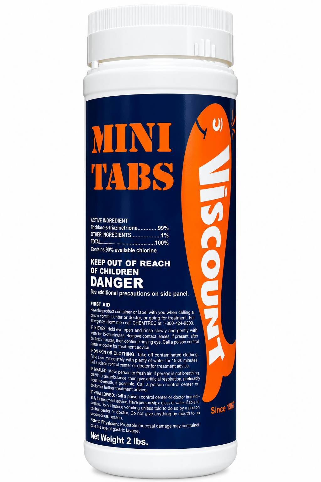 1 inch mini tablet chlorine 2lbs