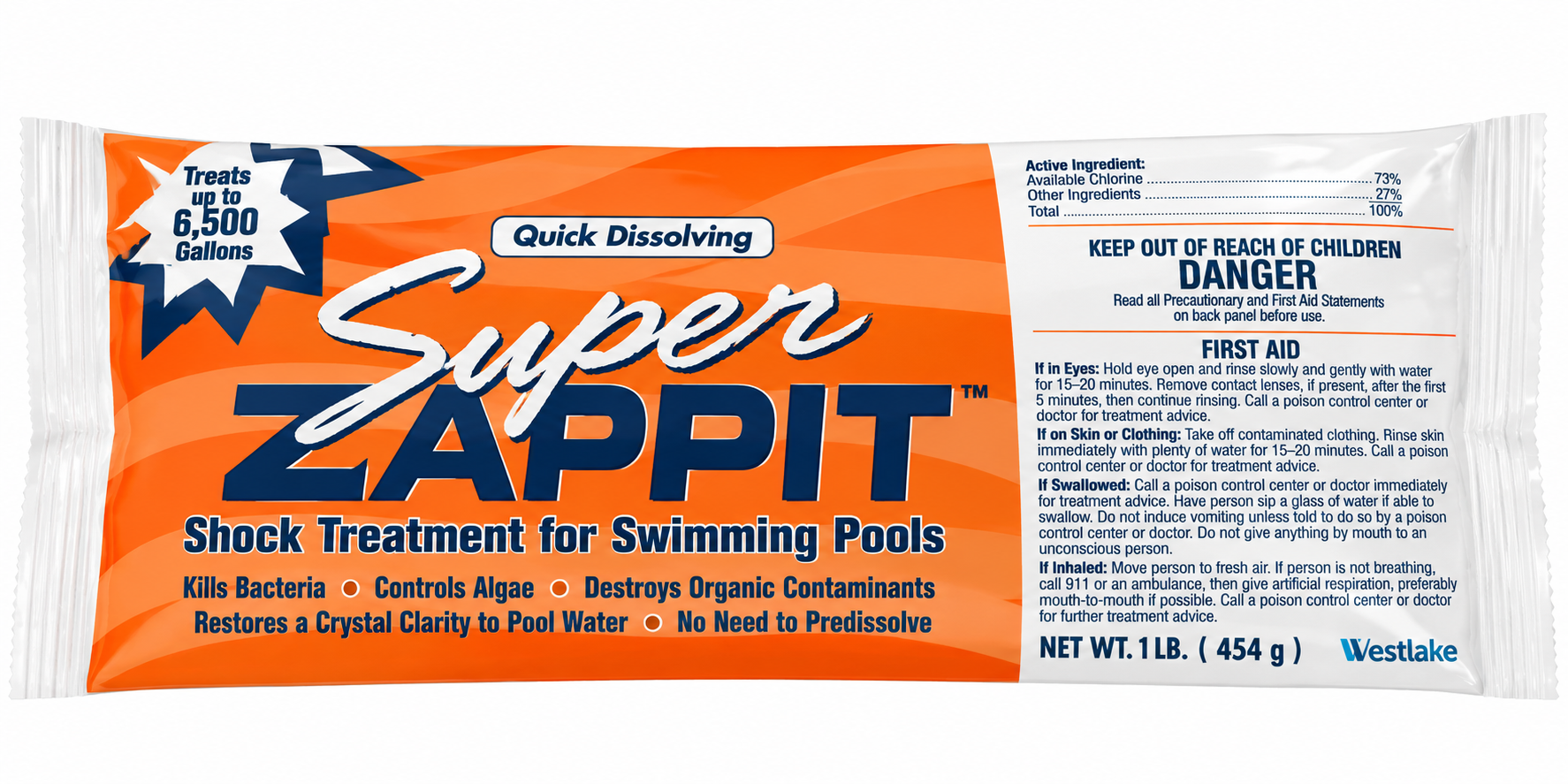 ZAPP IT CHLORINE SHOCK 1LB