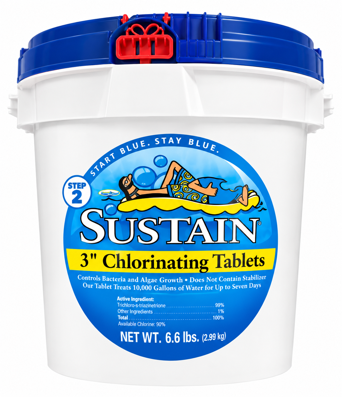 SUSTAIN 3" CHLORINE TABLETS 6.6 LBS