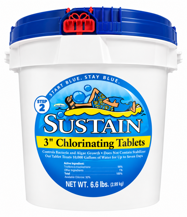 SUSTAIN 3" CHLORINE TABLETS 6.6 LBS