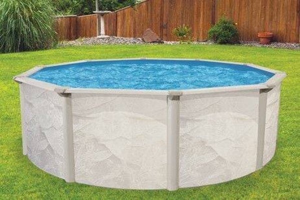 15' Echo By Trevi above ground pool. Floor model