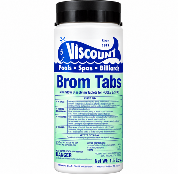 BROMINE TABLETS 1.5 POUNDS