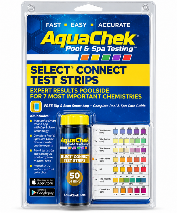 AQUACHECK SELECT CONNECT TEST STRIP WITH KNOWLEDGE BOOK