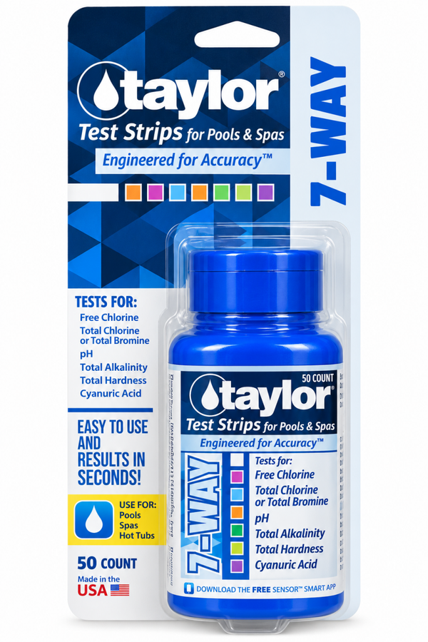 TAYLOR 7 WAY SPA AND POOL TEST STRIPS