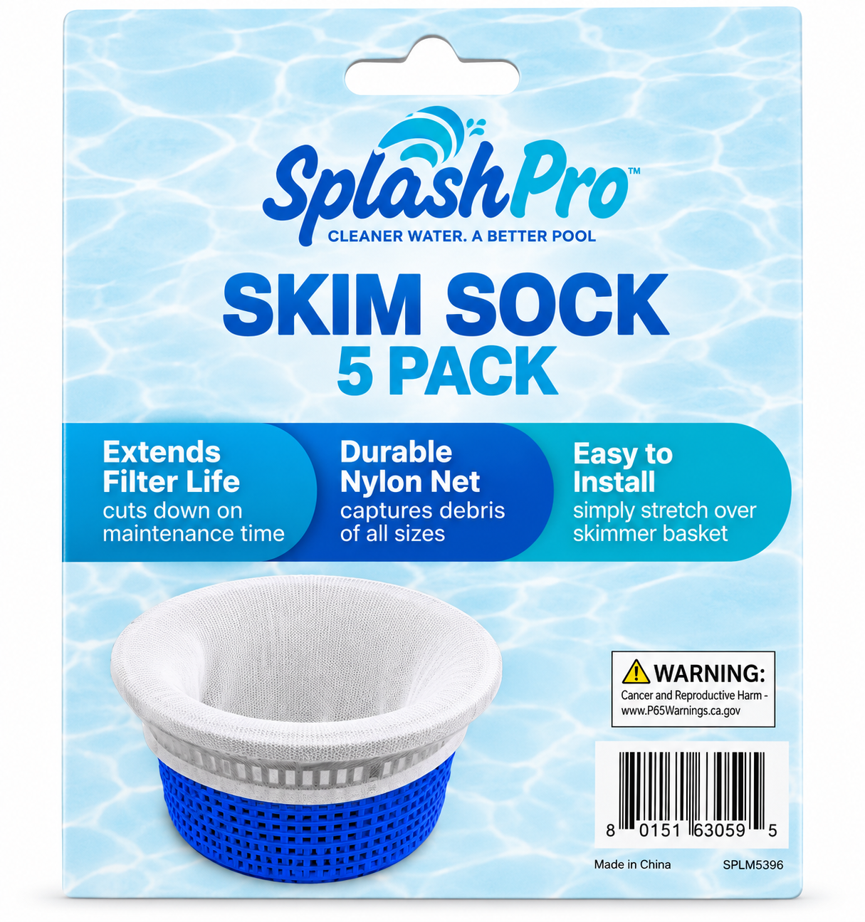 5 PACK OF SKIMMER SOCKS
