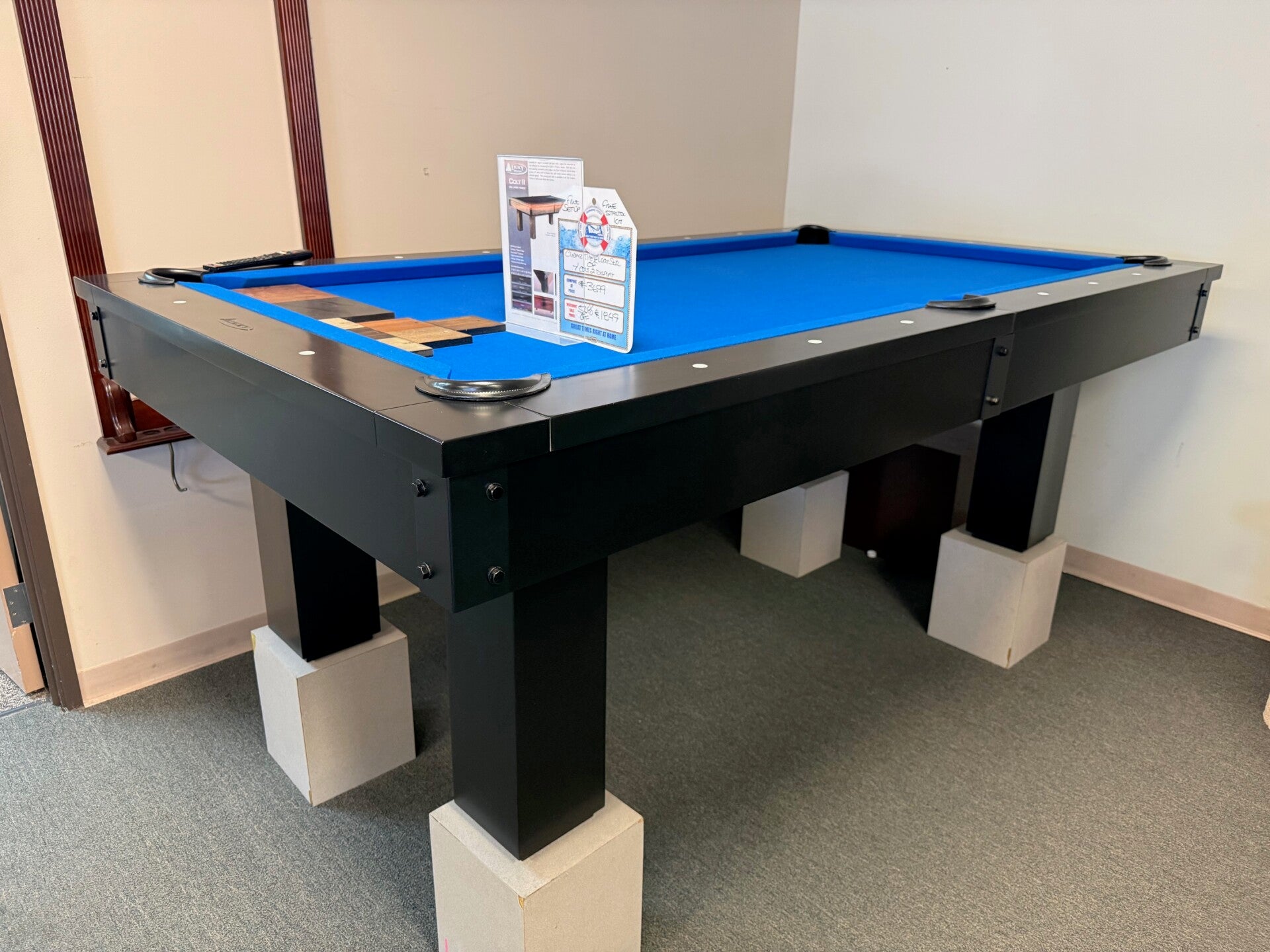 7' colt pool table by legacy billiards