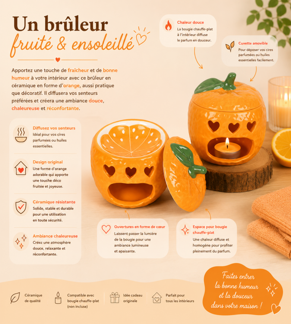 BRÛLEUR EN FORME D'ORANGE