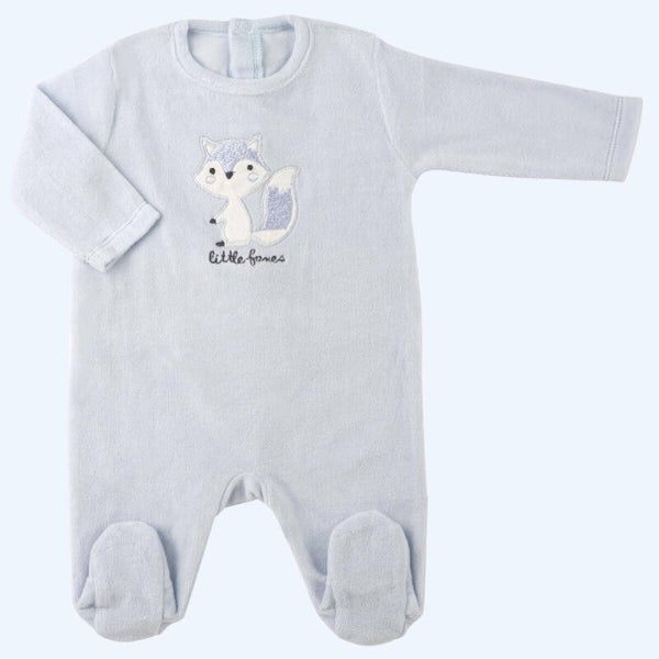 Pijama Terciopelo Celeste