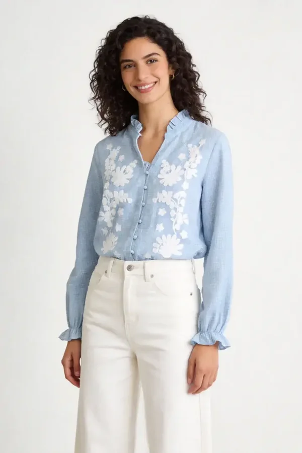 Camisa Cuadros Detalle